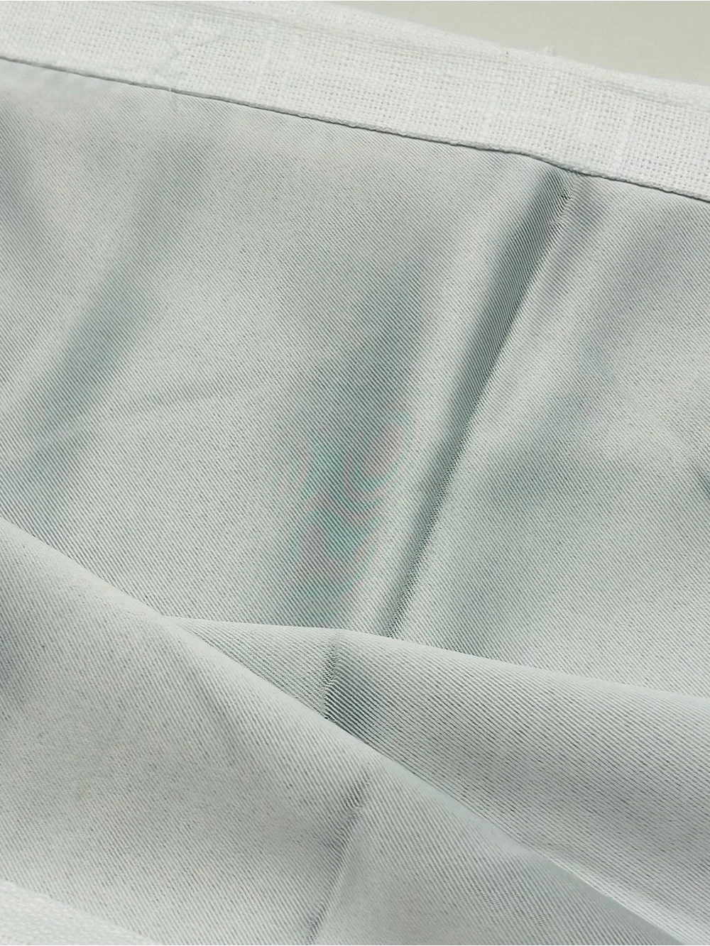 QUINCE Set Of 2 48x96 Cotton Slub Room Darkening Curtains White 0707